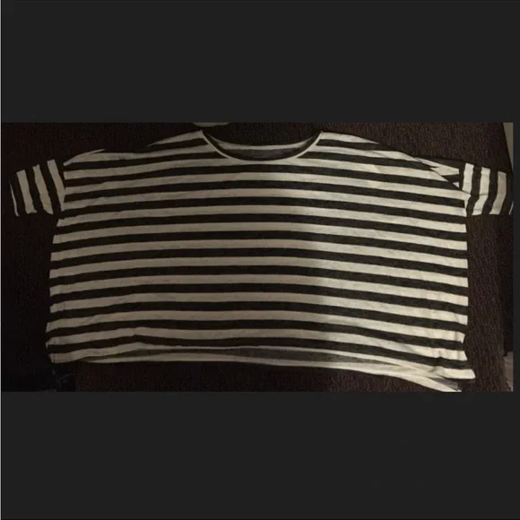 Express Striped Oversized Batwing Top express burnout top striped top dolman top - Picture 5 of 6